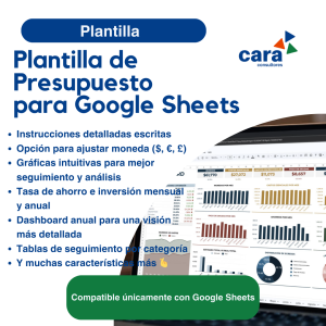 Plantilla de Presupuesto para Google Sheets