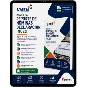 Planilla Reporte de Nómina Declaración INCES